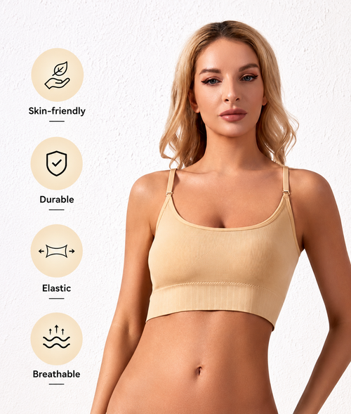 Compression sports bra | Ribbed Fit