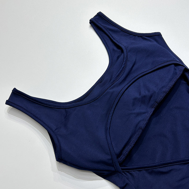 Open Back One Neckline Sleeveless Jumpsuit