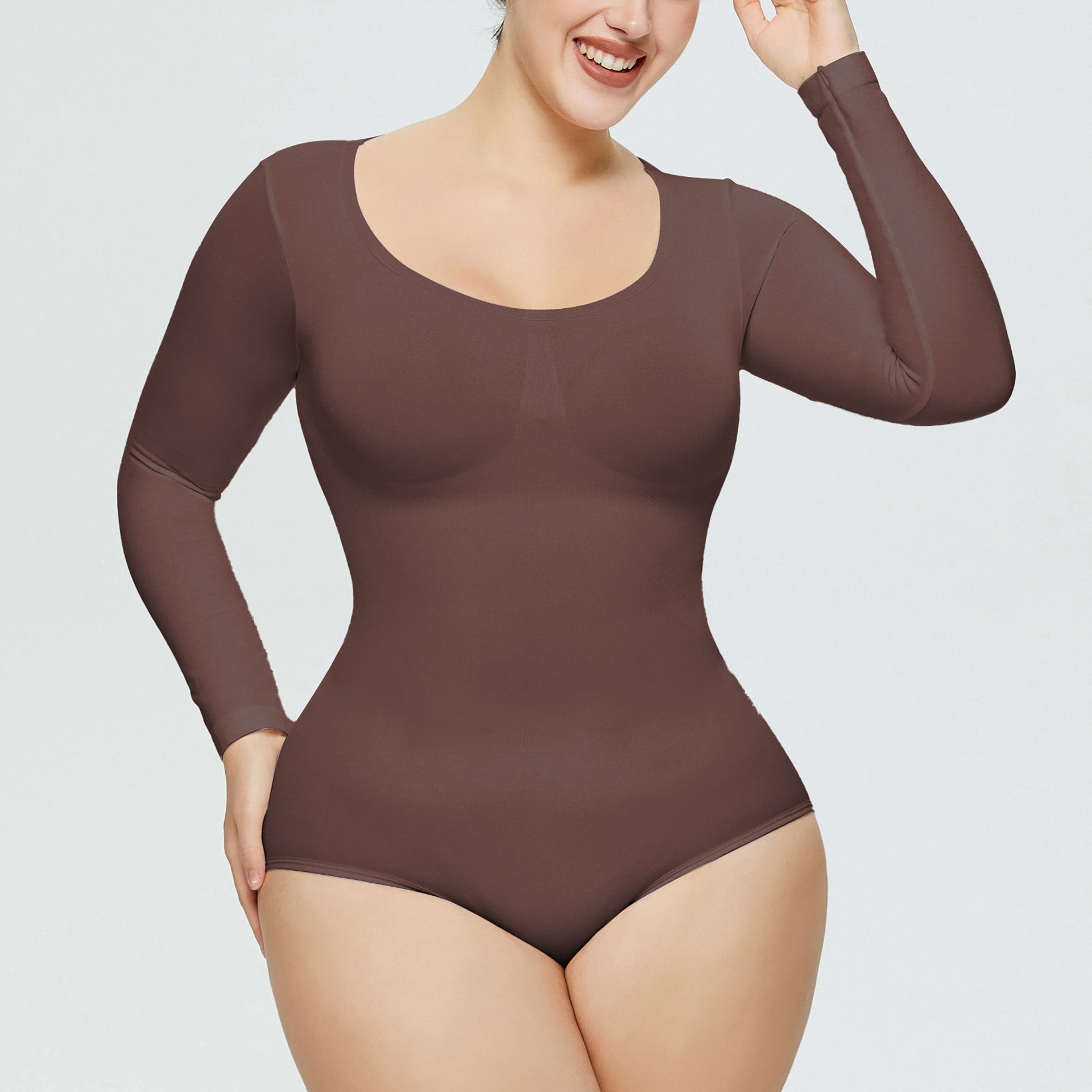 Long sleeve bodysuit | Seamless Tummy Control