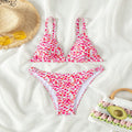 Triangle bikini tops | Floral Adjustable