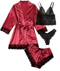 Valentines pajamas | Satin Lace