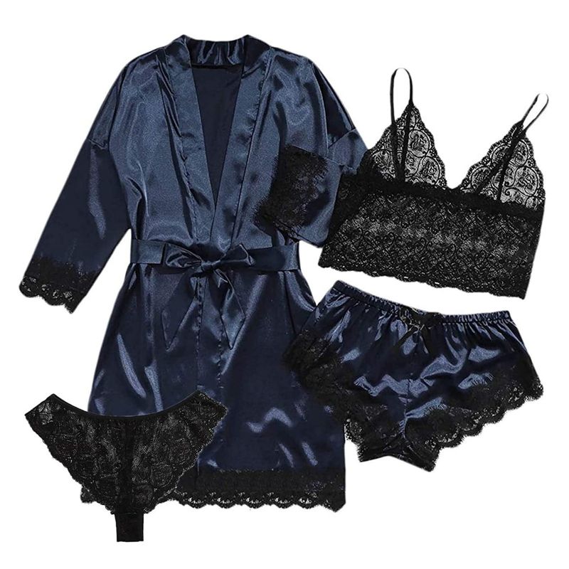 Valentines pajamas | Satin Lace