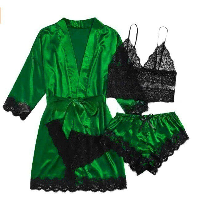 Valentines pajamas | Satin Lace