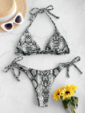 Tri bikini top | Snakeskin Adjustable