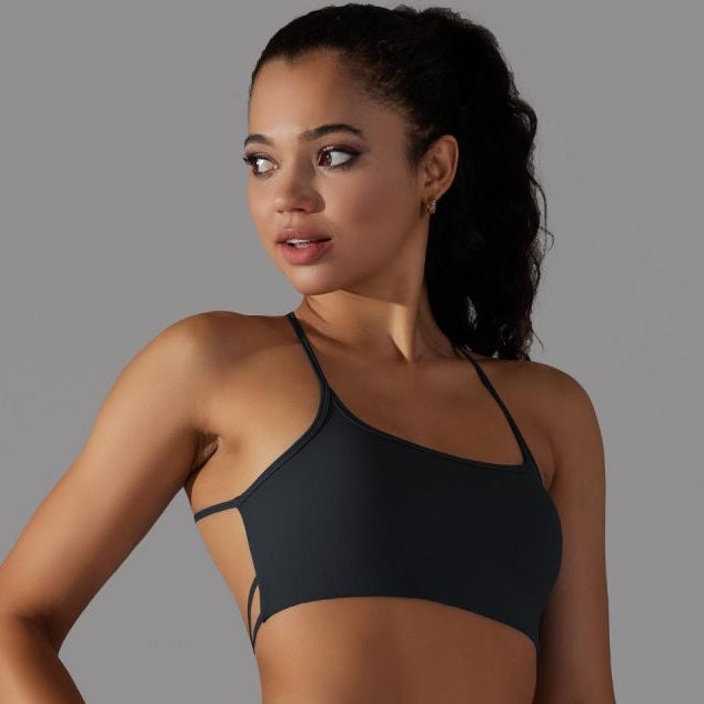 Halter sports bra | CrossBack Support
