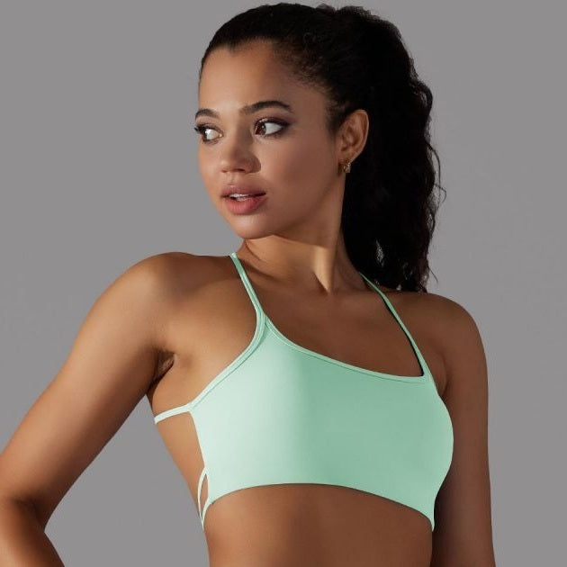 Halter sports bra | CrossBack Support