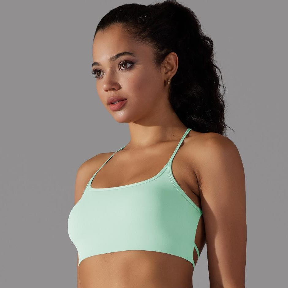Halter sports bra | CrossBack Support