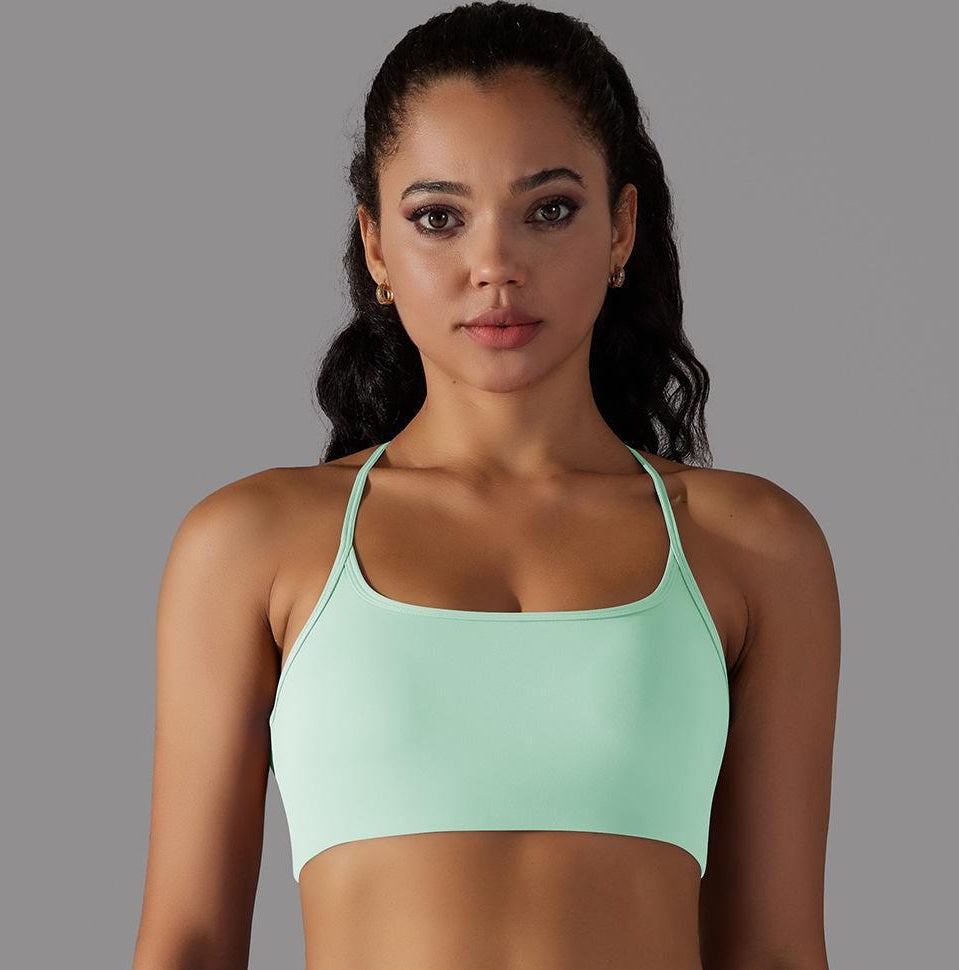 Halter sports bra | CrossBack Support