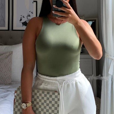 One-shoulder Sleeveless Jumpsuit