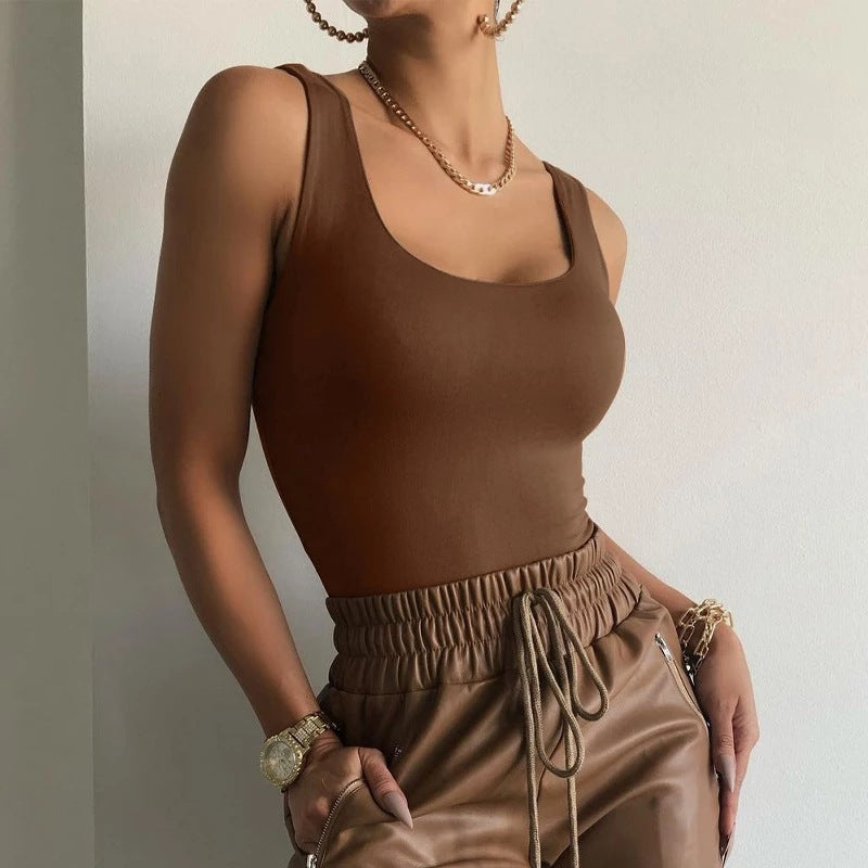 One-shoulder Sleeveless Jumpsuit