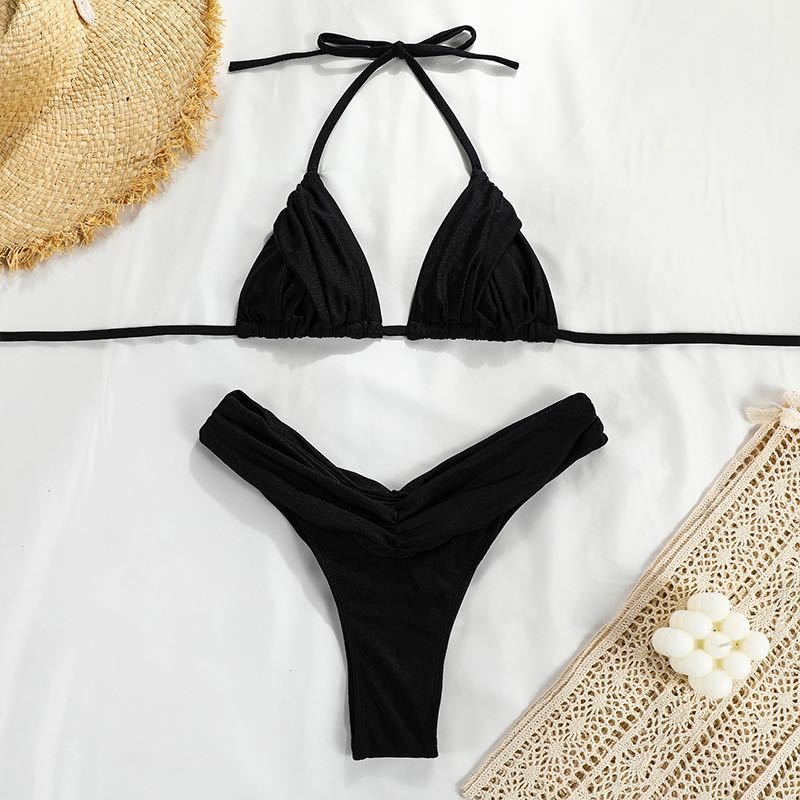 Triangle bikini set | Ruffle Push-Up