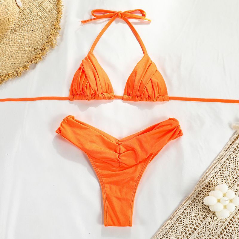 Triangle bikini set | Ruffle Push-Up