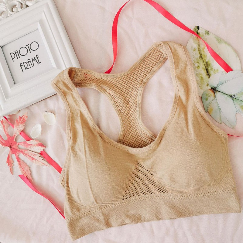 Pink sports bra | Wireless Quick-Dry