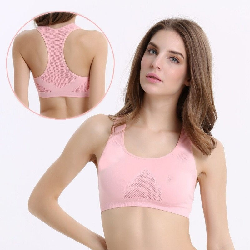 Pink sports bra | Wireless Quick-Dry