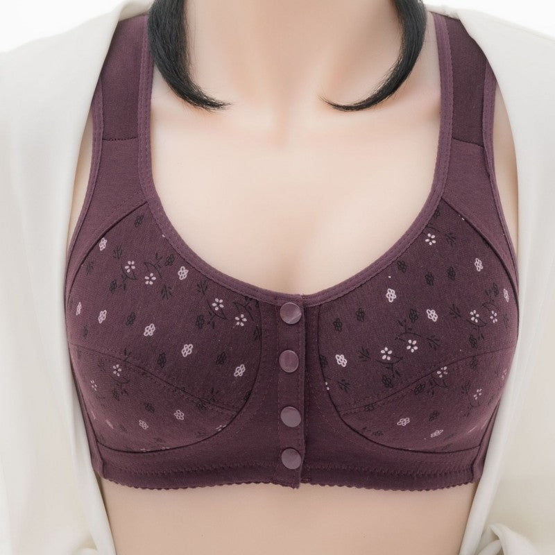 Middle-Aged And Old Cotton Bra