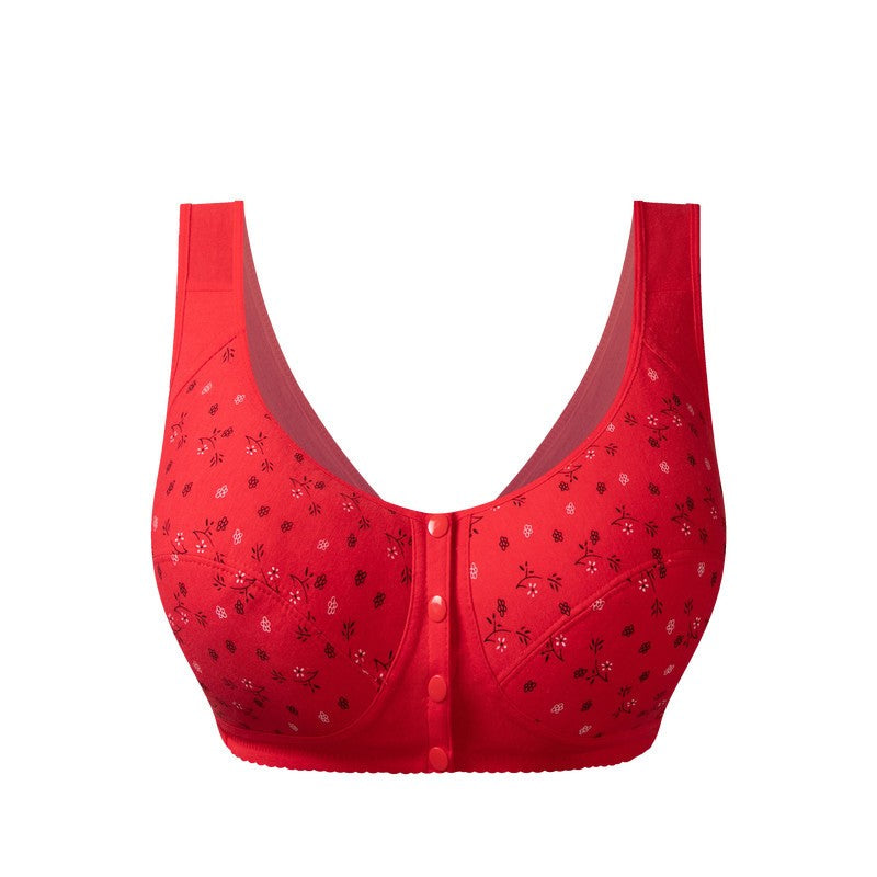 Middle-Aged And Old Cotton Bra