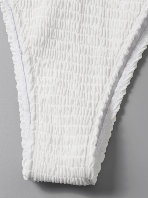 Triangle bikini top bikini | Smocked Bikini