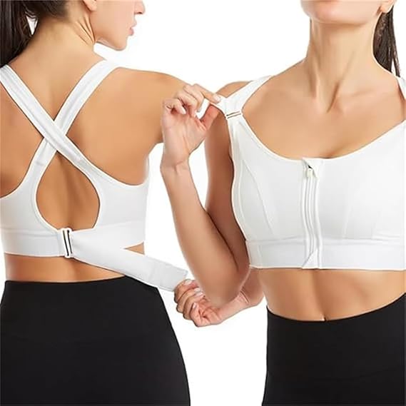 Front zip sports bra | Moisture-Wicking