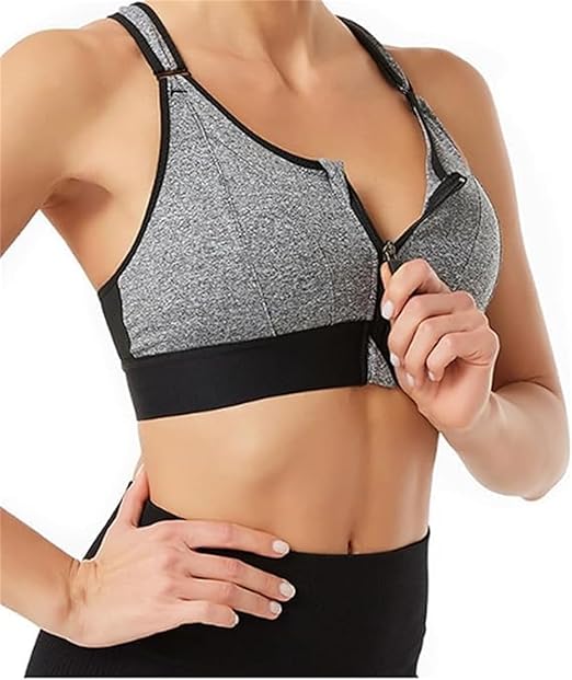 Front zip sports bra | Moisture-Wicking