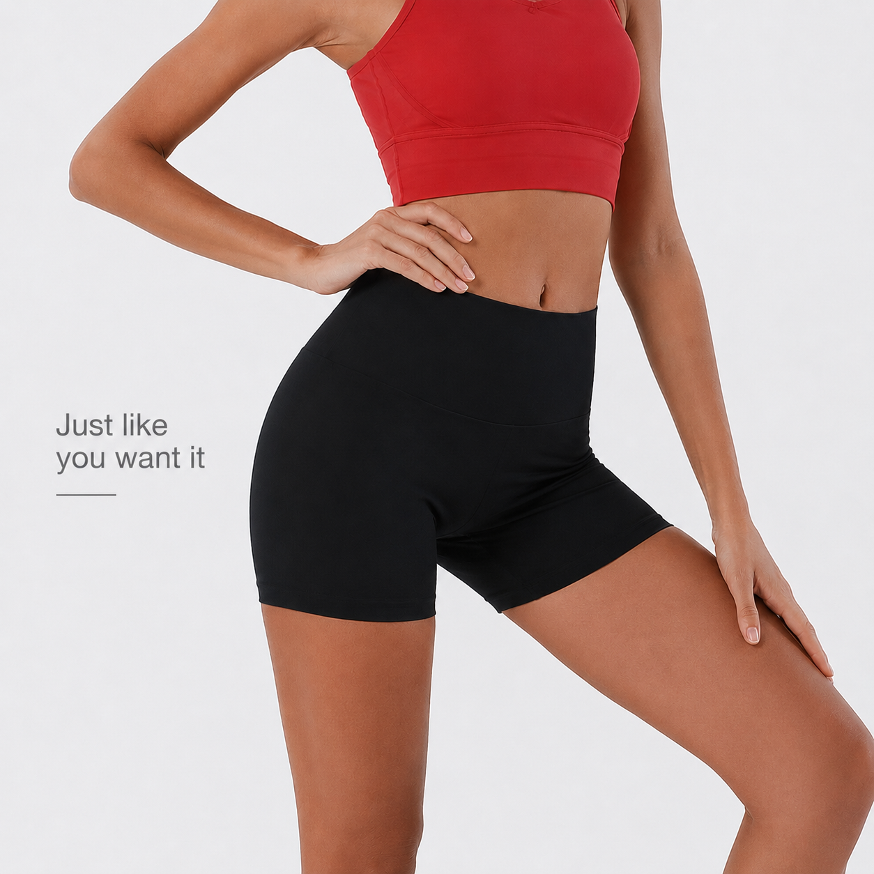 Black running shorts | Compression Support