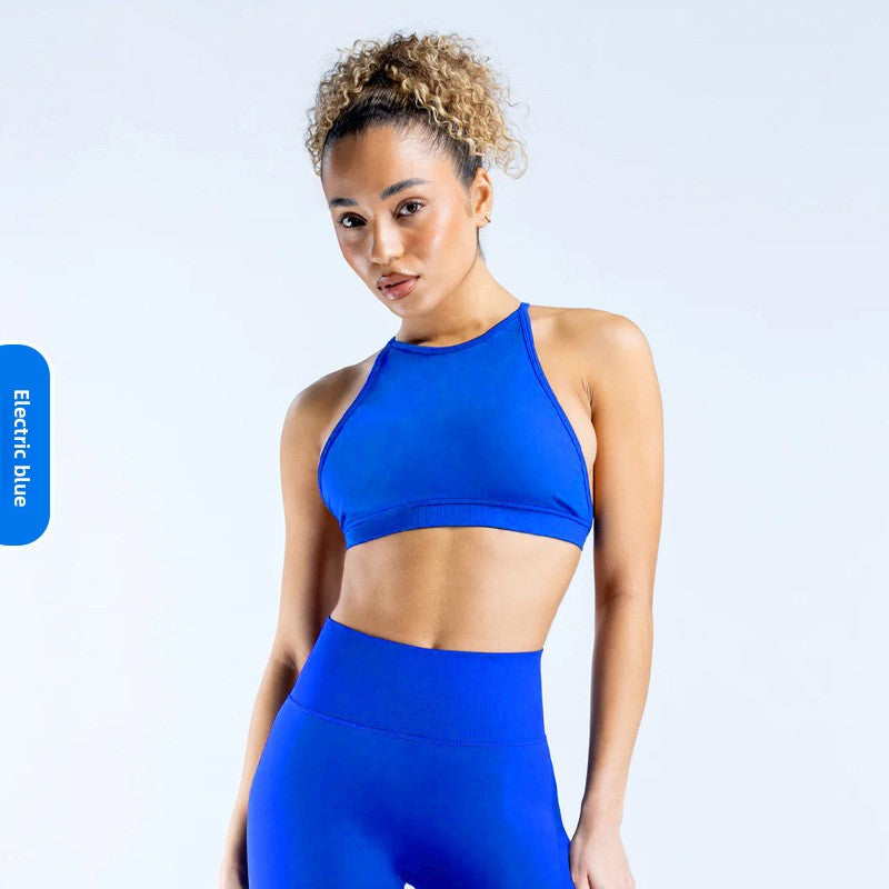 Red sports bra | Seamless Backless