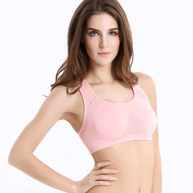 Pink sports bra | Wireless Quick-Dry