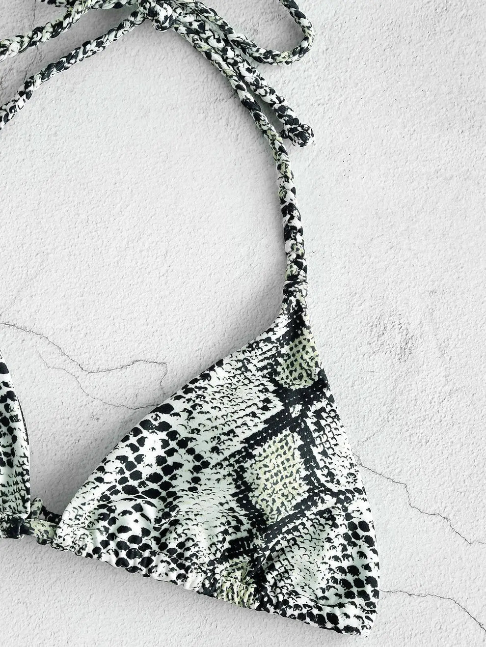 Tri bikini top | Snakeskin Adjustable