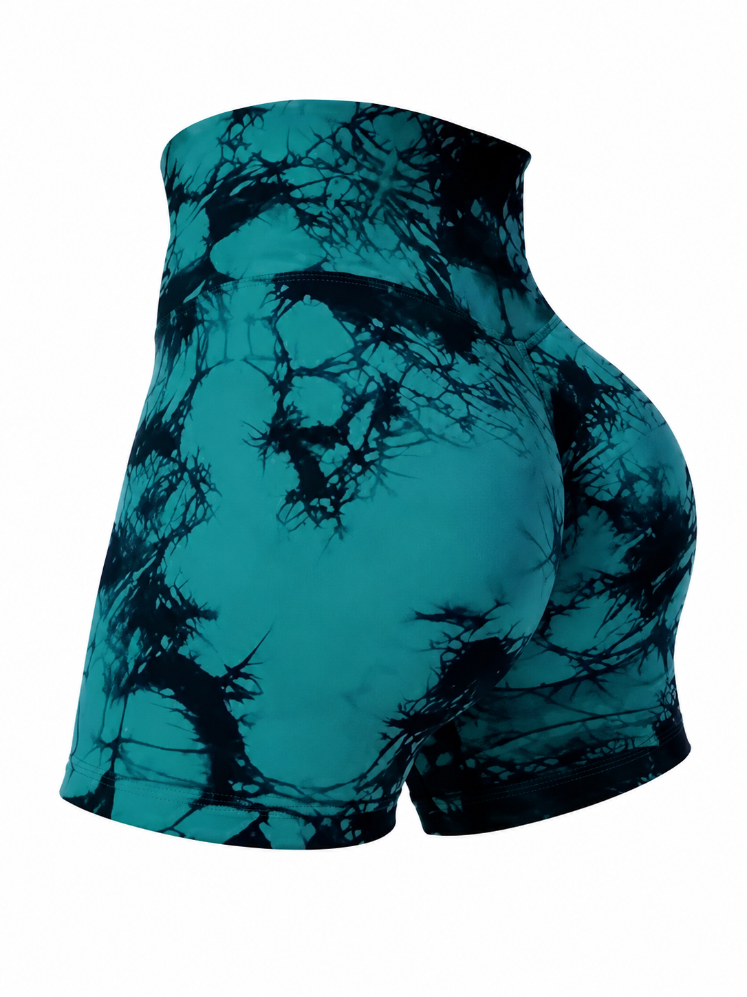 Shorts womens running | High Waist Tie-Dye