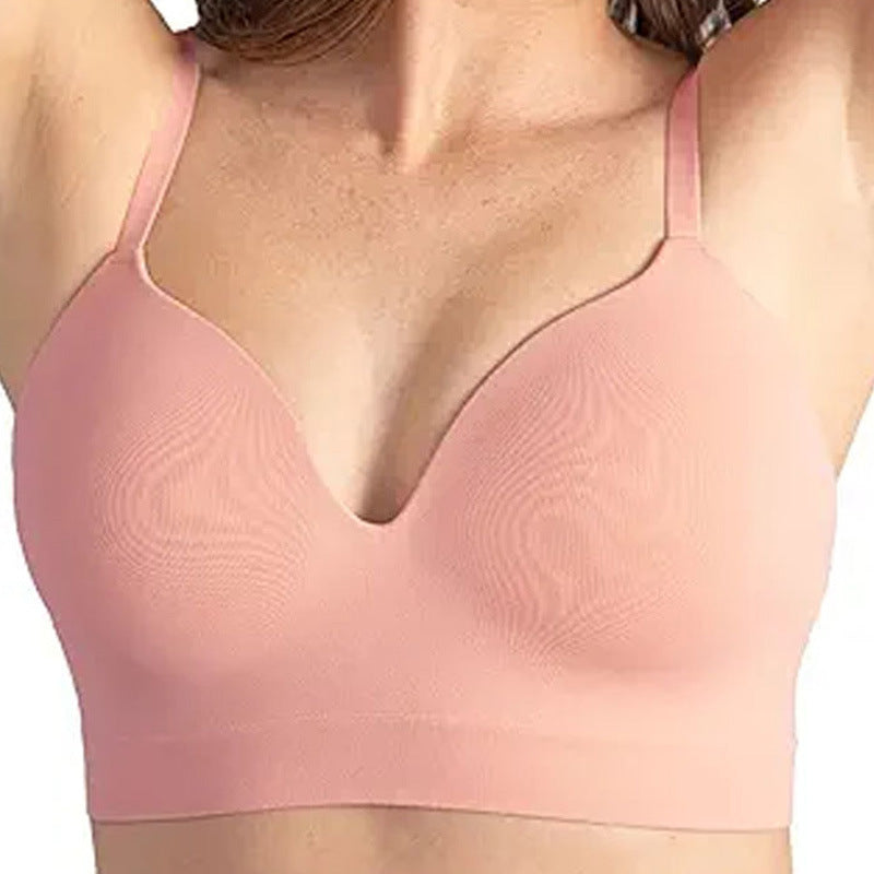 No Steel Ring Gathered Bra
